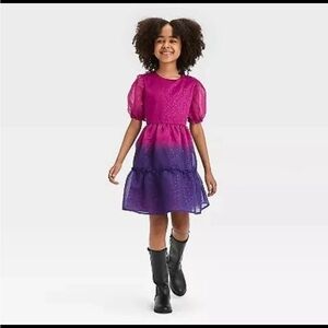 Cat & Jack Pink and Purple Gradient Dress